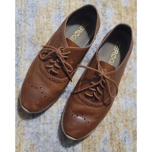 Cole Haan Women's Zerogrand Brown Wingtip Oxford Sneaker W05154 Size 9B